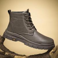 Botas Martin Vintage para otoño e invierno, botas altas de cuero para hombre, tendencia de moda, estilo informal de motocicleta, color negro - details 7