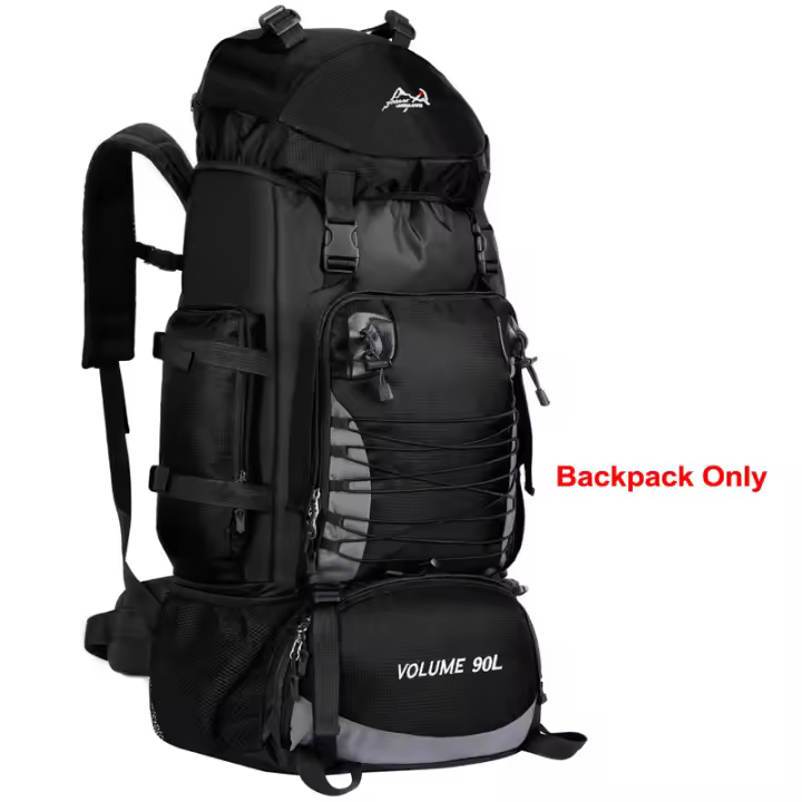 Mochila de Camping Ligera de 90L Equipo de Deportes al Aire Libre para Senderismo, Escalada, Montañismo, Trekking - 1