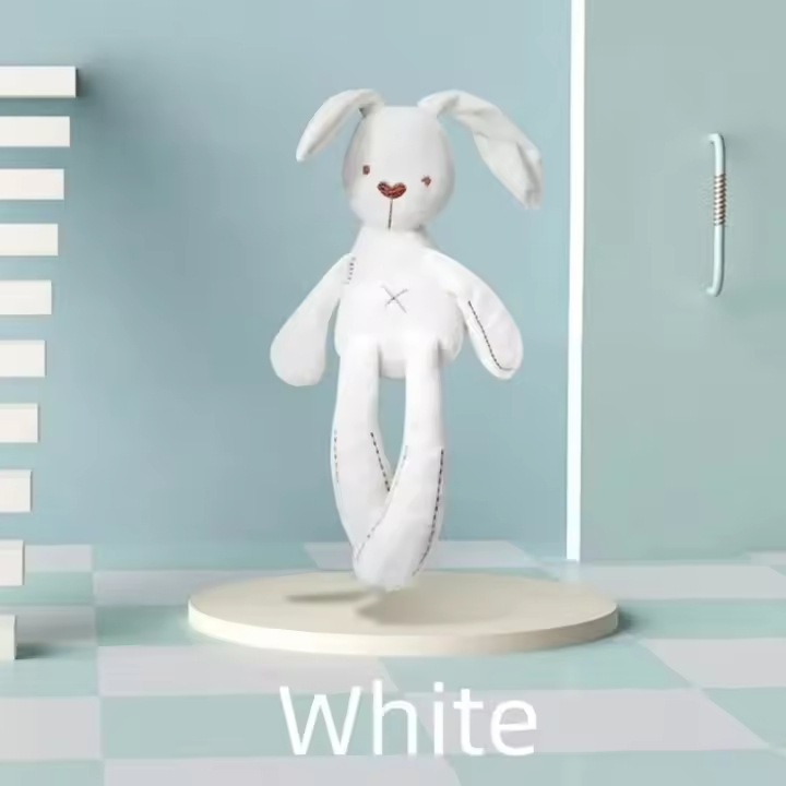 Muñeca De Conejo De Tela De Peluche De Dibujos Bonitos, Juguetes Para Niños, Regalo De Cumpleaños, Cochecito Para Bebés - 1