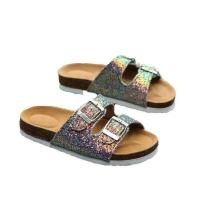 Sandalias planas con lentejuelas para mujer, zapatos Randi de talla grande, Fondo de Madera Suave, superficie de PU, verde, blanco, negro, 44, 43, 42, 41, 40 - details 5