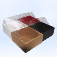 Cajas de Regalo de Papel Kraft Blanco 10Pcs con Ventana de PVC Transparente - details 2
