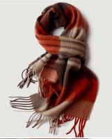 Bufanda de invierno 100% de lana, chal largo y cálido con patrón a cuadros para mujer, accesorio para adultos con estampado digital, 30x180cm - details 5