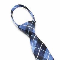Corbata de Pegamento con Lazo Listo Material de Poliéster Diseño de Rayas Estrecha - details 0