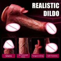 Leten Realista Dildo Vibrador Doble Penetración Anal G-Spot Fulguramiento para Masturbación Adulta de Mujeres Juguetes Sensuales de Salud - details 2