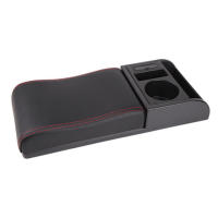 Almohada de apoyabrazos suave para coche Almohadilla de almacenamiento multiusos con diseño universal para vehículos - details 0