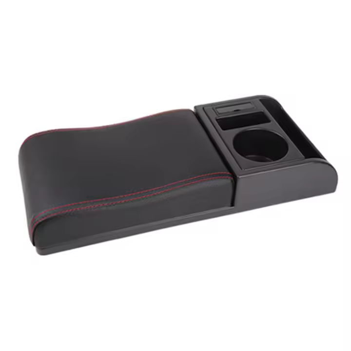 Almohada de apoyabrazos suave para coche Almohadilla de almacenamiento multiusos con diseño universal para vehículos - 1