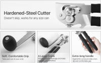 Heavy duty can opener