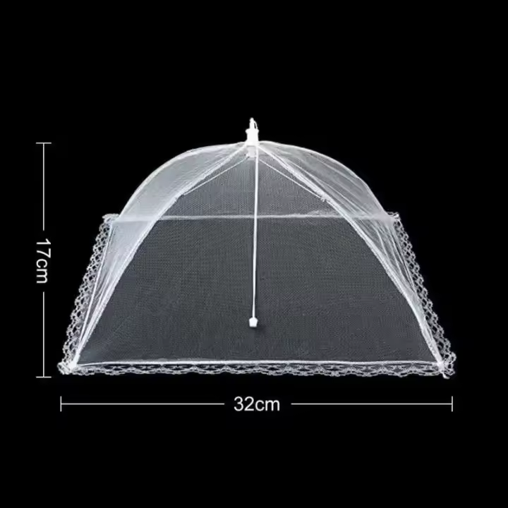 Cubierta de malla plegable para alimentos, paraguas antimosquitos, transpirable, accesorios de cocina - 1