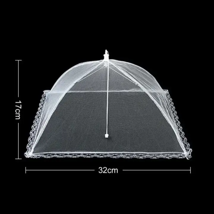 Cubierta de malla plegable para alimentos, paraguas antimosquitos, transpirable, accesorios de cocina - 1