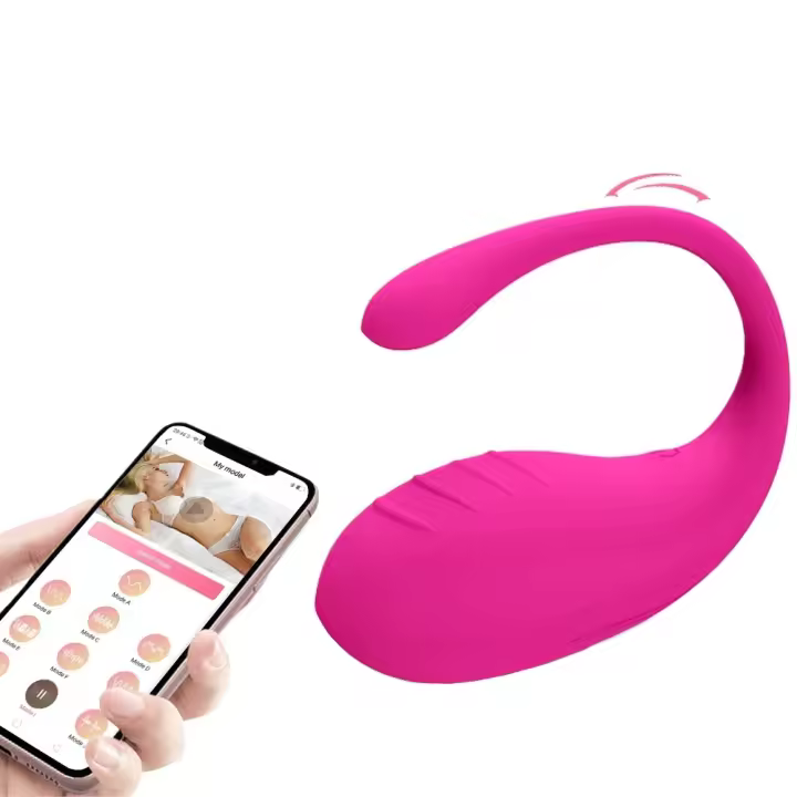 Vibrador portátil con Bluetooth para mujer, Vibrador femenino con control por aplicación, masaje vaginal, estimulador de clítoris, juguete sexual para mujer, huevo vibrador - 1