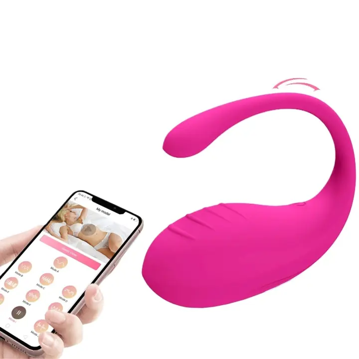 Vibrador portátil con Bluetooth para mujer, Vibrador femenino con control por aplicación, masaje vaginal, estimulador de clítoris, juguete sexual para mujer, huevo vibrador - 1