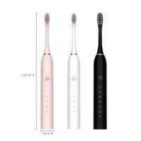 Cepillo de dientes eléctrico sónico recargable por USB, resistente al agua, blanqueamiento inteligente, limpieza automática ultrasónica de dientes - details 18