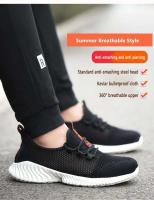 Zapatos de protección deportivos de seguridad para hombre con punta de acero, botas, zapatos de trabajo antipinchazos - details 1