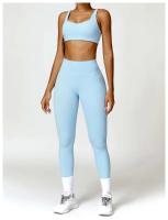 Fierss Conjunto de Yoga, Soft Gym Tre, Color Sólido, Transpirable, Traje de Entrenamiento para Correr para Mujer, 2 Piezas - details 10