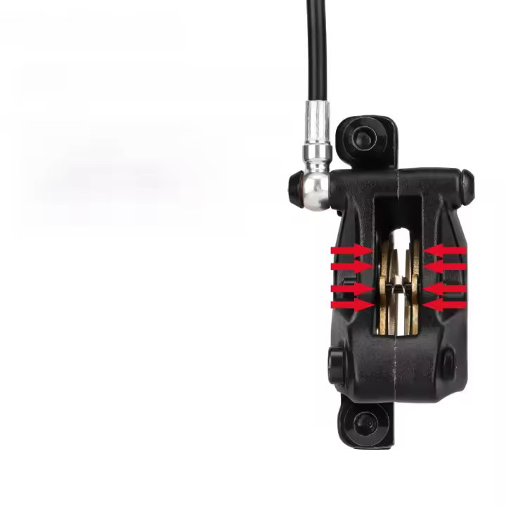 Freno De Bicicleta M4S De 4 Pistones Tipo Split Freno De Disco Hidráulico Con Tubo Lubricado Frontal 850mm Y Rear 1600mm Para Bicicletas De Montaña - 1