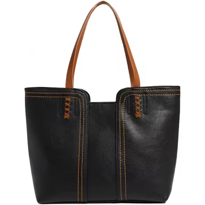 Bolso de hombro para mujer, bolso de viaje de gran capacidad, bolso Retro Hobo con asa superior para el trabajo, viajes diarios - 1