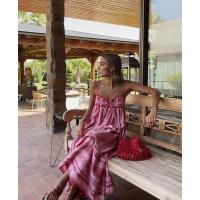 BUNO-vestido Midi bohemio para Mujer, vestido de vacaciones con encanto de empalme, vestido de tirantes Vintage de punto, Vestidos de Mujer para Mujer - details 0