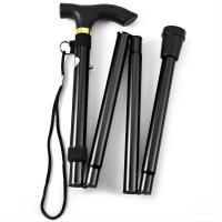 Bastón ligero plegable, bastón de Trekking portátil con punta de goma, altura ajustable, acampada al aire libre, senderismo, Acce - details 1