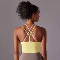 Hamidou-ropa interior deportiva para mujer, sujetador de realce para Yoga, gimnasio, entrenamiento, correr, camiseta sin mangas, chaleco deportivo transpirable, ropa de gimnasio - details 23