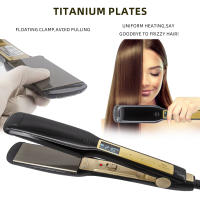 Plancha de Hierro Plano de Titanio Ajuste Táctil de Temperatura Tratamiento de Cerina Brasileña - details 2