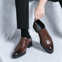 Zapatos de Negocios Formales de Cuero Vintage Británico Cómodos y Transpirables con Tacón Bajo - details 19