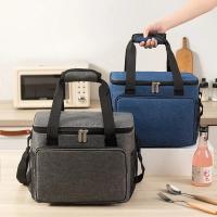 Fiambrera impermeable y aislada Bolsa de almuerzo reutilizable con correa ajustable para el hombro - details 10