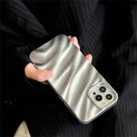 Funda de Teléfono de Cinta Ondulada a la Moda para iPhone Silicona Suave, a Prueba de Golpes, Color Caramelo Fosco - details 4