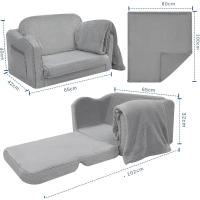 Bebé Convertible a Mini Sofá - Cómoda Silla de Espuma Extraíble para Sala de Juegos - details 3