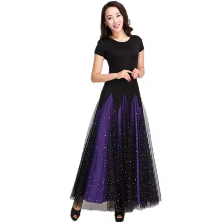 Vestido de danza moderna, baile de salón, vestido de baile, vestido de swing grande, vals, danza de exploración - 1