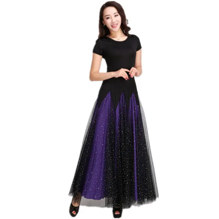 Vestido de danza moderna, baile de salón, vestido de baile, vestido de swing grande, vals, danza de exploración - 1