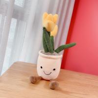 Decoración para el hogar, simulación de plantas, tulipanes, suculenta, muñeco, peluche, flores, maceta, adornos, muñecas de tela - details 3