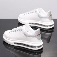 Mcqueen-zapatillas de deporte blancas con cojín de aire para hombre, suela gruesa con aumento de altura, novedad de verano, pareja, tablero informal, zapatos de mujer a la moda - details 12