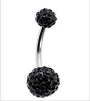 Piercings para el cuerpo, joyería de acero con diamantes de imitación para el ombligo, anillo de barra, Bola de lentejuelas, piercing para el cuerpo, 1 ud., envío directo - details 14