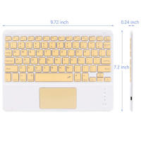 Kit de Teclado y ratón inalámbricos con Touchpad, Bluetooth, español, para iPad, teléfono, MiPad, Huawei, tableta - details 2