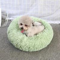Cama redonda de felpa para gatos, cojín suave y largo, cesta para perros, productos para mascotas, alfombrilla para animales, sofá para dormir - details 10