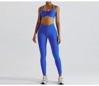 Mallas de Yoga para mujer, Leggings deportivos de cintura alta, elásticos, sin costuras, para gimnasio - details 11