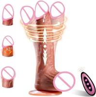 Consolador de empuje, juguetes vibradores para mujeres, pene realista, doble penetración, masturbación Anal, sexo para adultos hine 18 - details 0