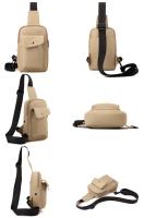 Bolso de pecho Simple de gran capacidad para hombre, riñonera informal impermeable para hombre, bolso multifuncional para teléfono móvil de estilo coreano para niños - details 9
