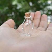 2 uds. De vidrio de Color bonito con botellas pequeñas de corcho, frascos pequeños de regalo, 9 colores - details 4
