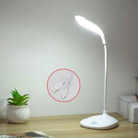 Luz led de carga USB para libros, lámpara de lectura con atenuación táctil, brillos 3, para mesita de noche, iluminación de campamento de regalo - details 7