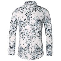 Camisas Casuales para Hombres Impresión de Moda, Elástica, Sin Hierro, Talla Grande - details 11