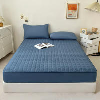 Bonenjoy-Funda de colchón acolchada, Sábana gruesa de Color sólido, Sábana elástica, ropa de cama para el hogar, sin funda de almohada, 1 unidad - details 12
