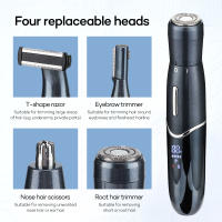 Afeitadora 4 en 1 para Damas Recargable Eléctrica para Cejas y Vello de Nariz Tijeras para Bikinis y Recortadora de Pelo para Axilas - details 4