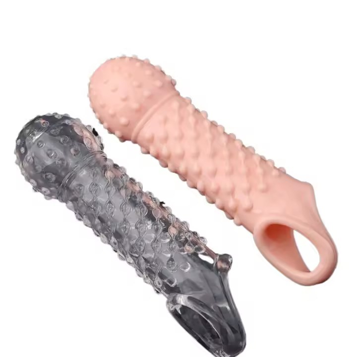 Leten Condón Extensor Reutilizable para Retrasar la Eyaculación, Sexual, Duro, Rugoso, Gran Placer, para Hombres, Juguetes Sexuales - 1