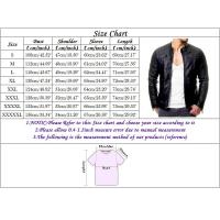 Chaqueta de Cuero para Ciclismo para Hombres A Prueba de Viento y Lluvia, Estilo Casual Hip-Hop - details 5