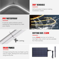 Luz de neón impermeable IP67, lámpara Solar de 12V, 120LED/M, tira de neón de 3000K, 6000K, blanco, rojo, verde, azul, cinta Flexible de luz LED - details 8
