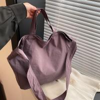 Bolso de hombro de nailon con cremallera informal, bolso de mano de gran capacidad de Color sólido de estilo coreano, bolsa de almacenamiento, bolso suave para axila para exteriores - details 11
