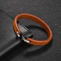 Pulsera Dijie punk retro de alta calidad con hebilla magnética tejida multicapa de piel de vaca para hombre, venta al por mayor de regalos de joyería - details 16