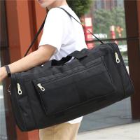 Bolsa de viaje de nylon para hombres y mujeres Bolsa de equipaje de mano de gran capacidad para fin de semana, gimnasio, bolsa deportiva para la noche - details 1