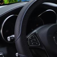 Cuero Artificial tridimensional en relieve para coche, sin anillo interior, cubierta para volante, piezas de automóvil para 14,5-15 pulgadas - details 10